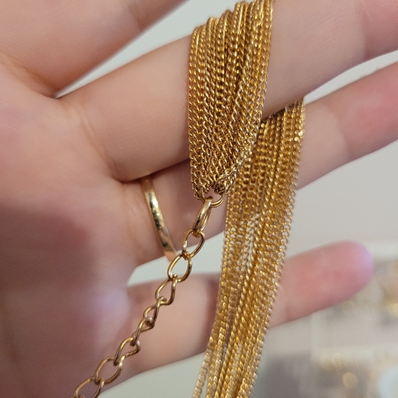 Short Gold Necklace - Picture 2 of 5